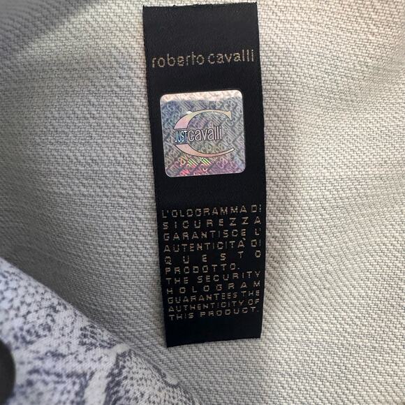 Just Cavalli Men's Light Wash Paint Splatter Straight Jeans 32"x32" Flawed-Read - Picture 7 of 11